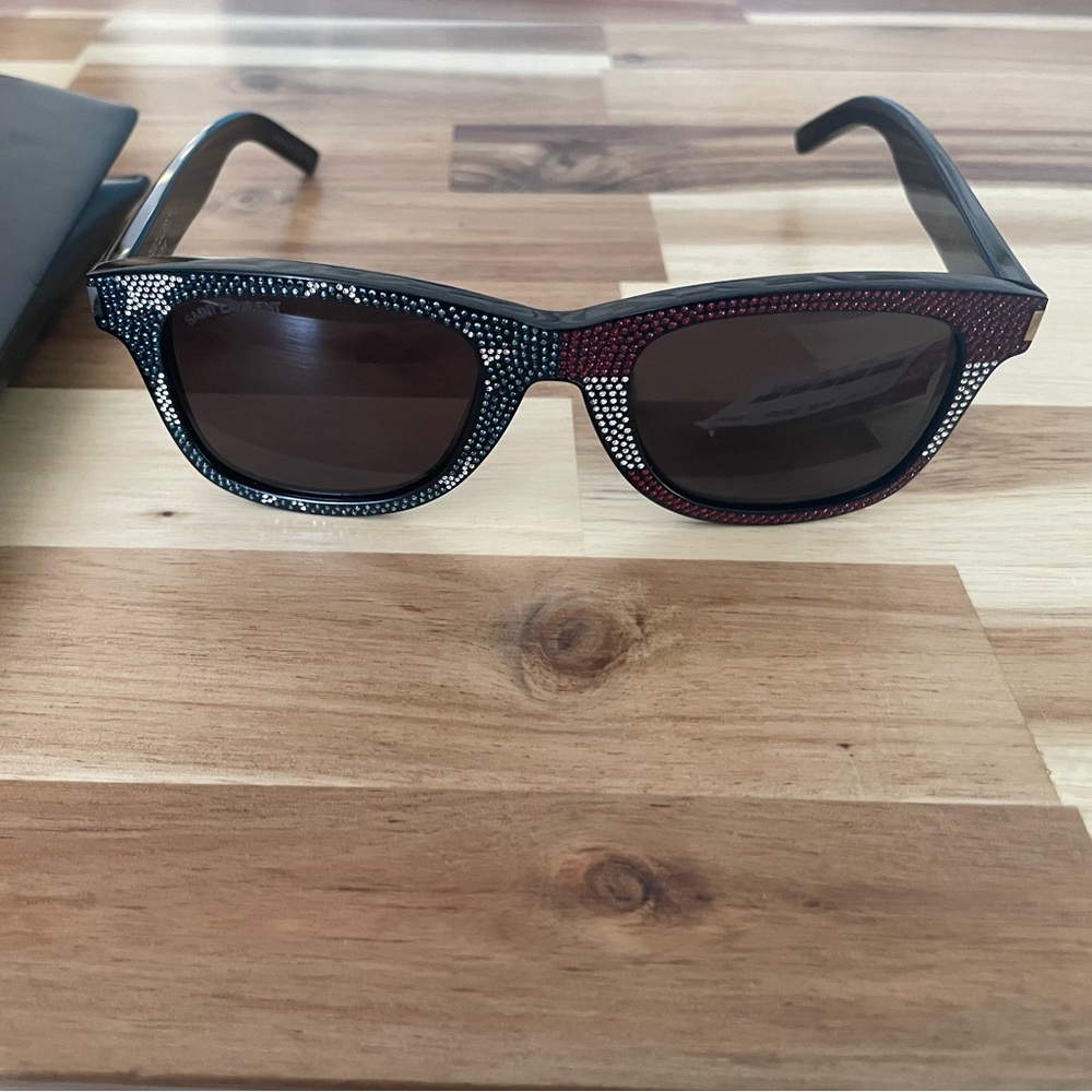 Saint Laurent Swarovski crystal sunglasses